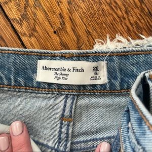 Abercrombie and Fitch skinny high-rise jeans